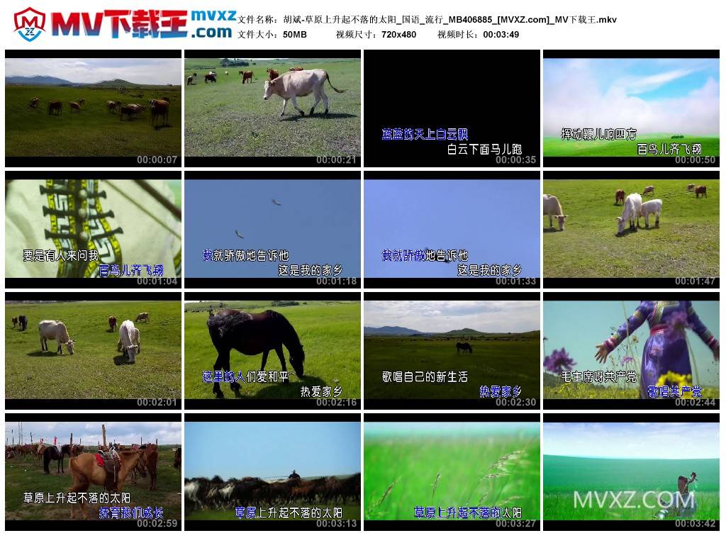 胡斌-草原上升起不落的太阳_国语_流行_MB406885